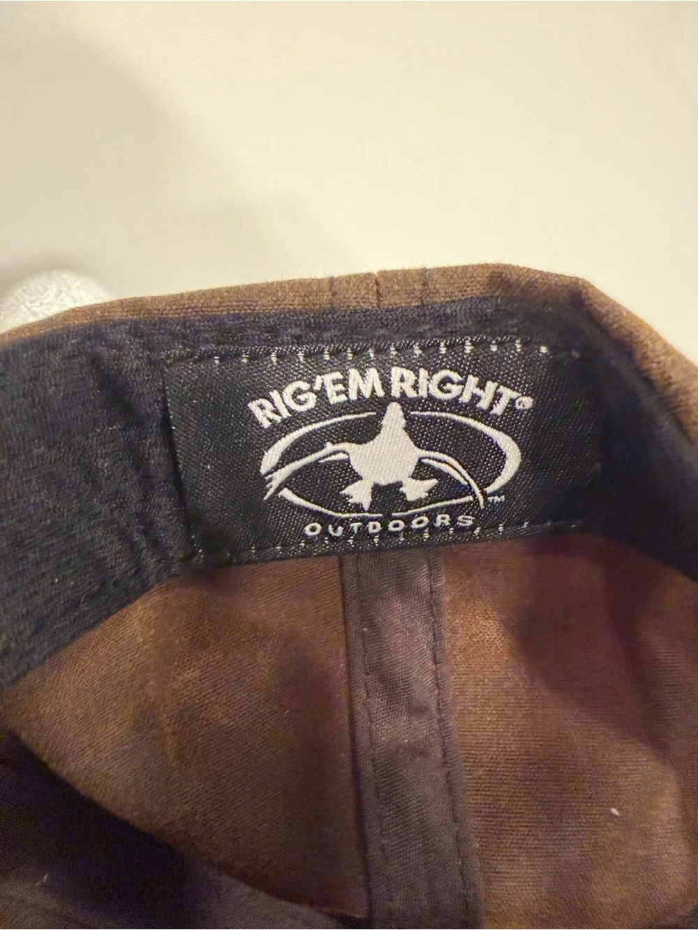 Brown Rope-Trim Baseball Cap